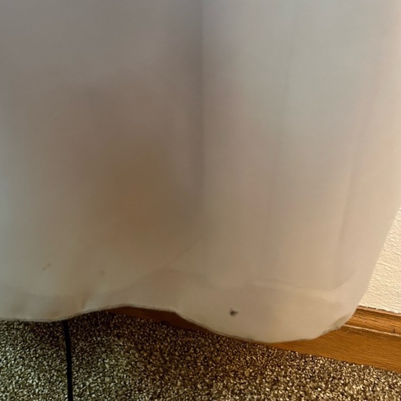 Revelry Brooklyn Chiffon Dress Light Grey Silver 8 - Picture 4 of 15